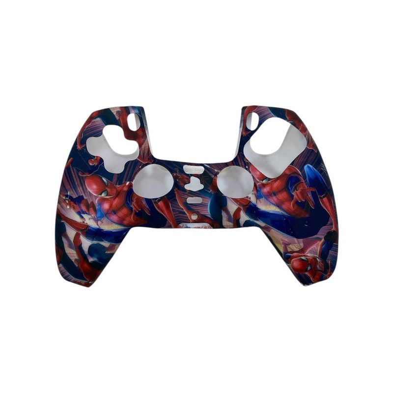 GENERICO - Funda Protectora Silicona Mando Compatible PlayStation 5 Spider Roja