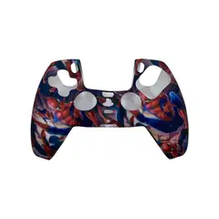GENERICO - Funda Protectora Silicona Mando Compatible PlayStation 5 Spider Roja