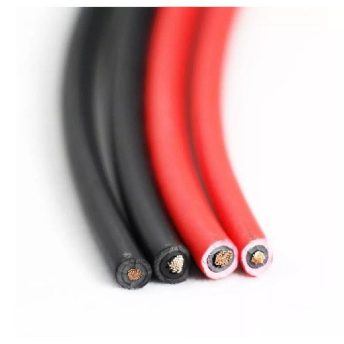 GENERICO - Cable Solar Fotovoltaico 6mm Negro Y Rojo 10 Metros