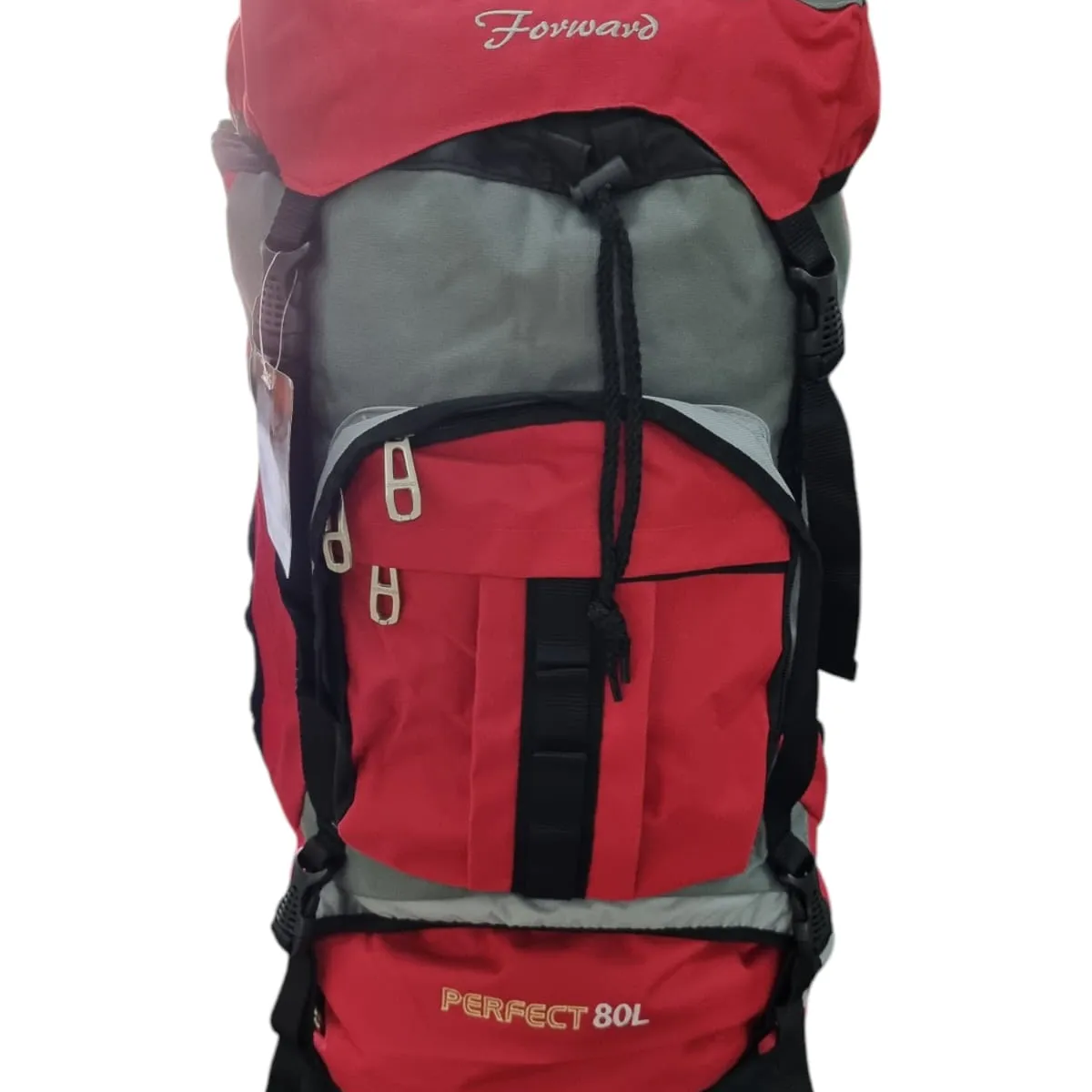 CHANGZHOU GILLIBRAND CAMPING OUTDOOR - MOCHILA  DE CAMPING 80 LITROS 65x40x20 cm ROJO CON GRIS