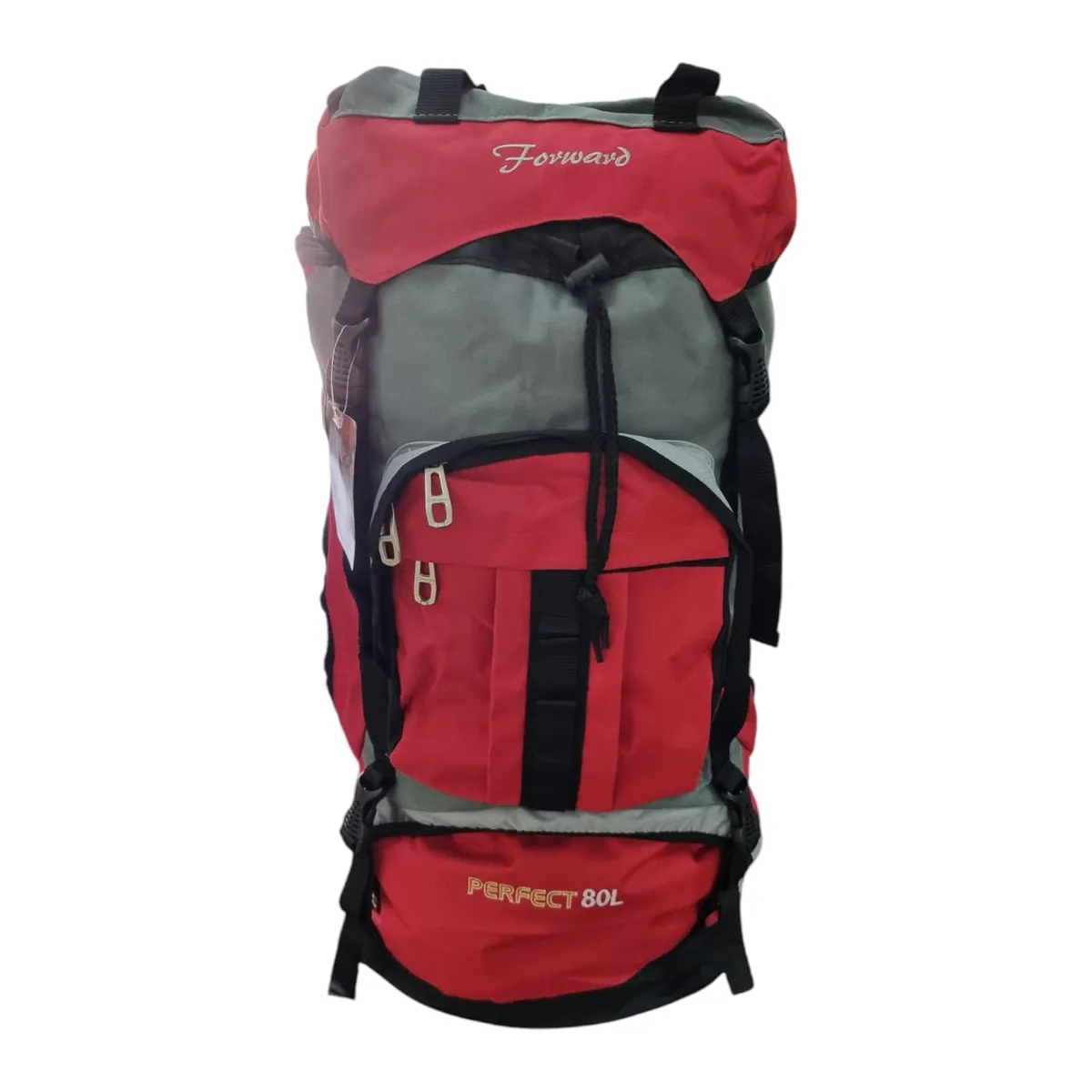 CHANGZHOU GILLIBRAND CAMPING OUTDOOR - MOCHILA  DE CAMPING 80 LITROS 65x40x20 cm ROJO CON GRIS