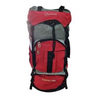 MOCHILA DE CAMPING 80 LITROS 65x40x20 cm ROJO CON GRIS