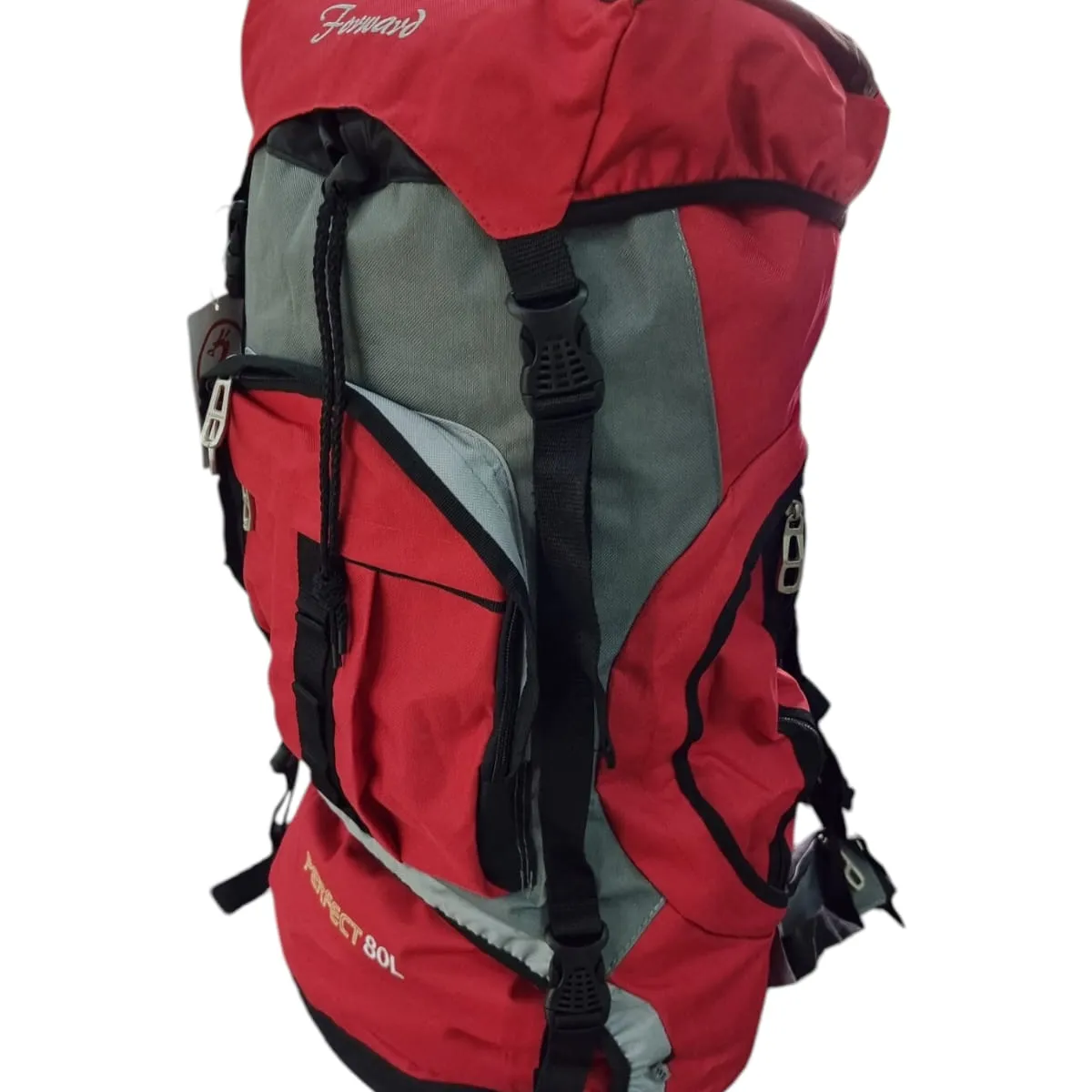 CHANGZHOU GILLIBRAND CAMPING OUTDOOR - MOCHILA  DE CAMPING 80 LITROS 65x40x20 cm ROJO CON GRIS