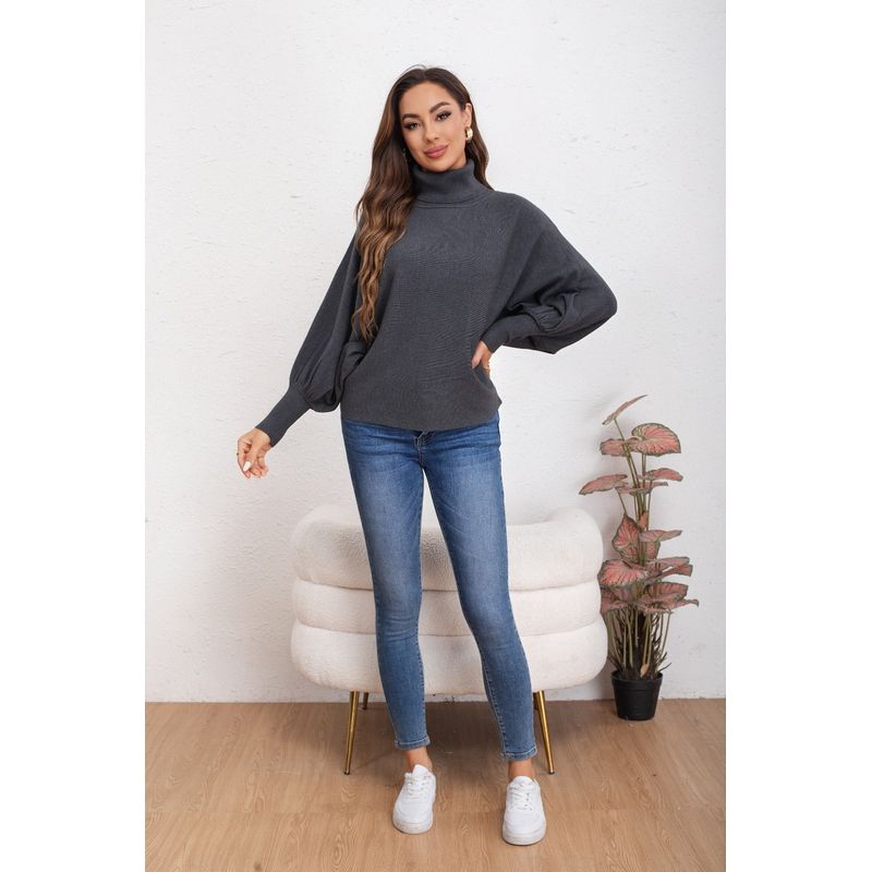 MPROPIA - Sweater Mujer Manga Muercielago Larga Tejido Colores 5062_.