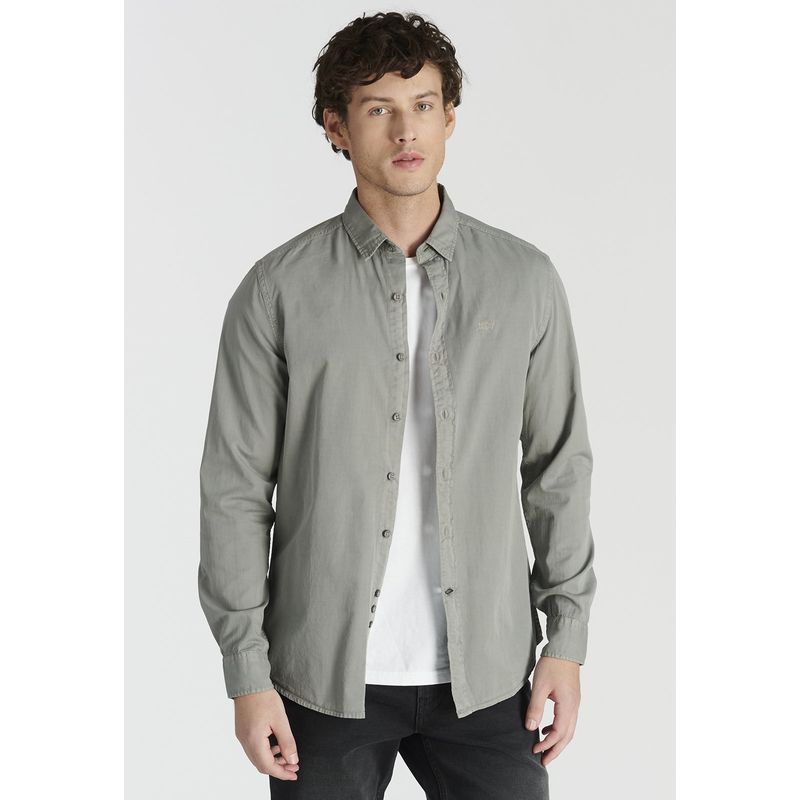 NEW MAN - Camisa Ely Avant-Garde Gris Newman_.