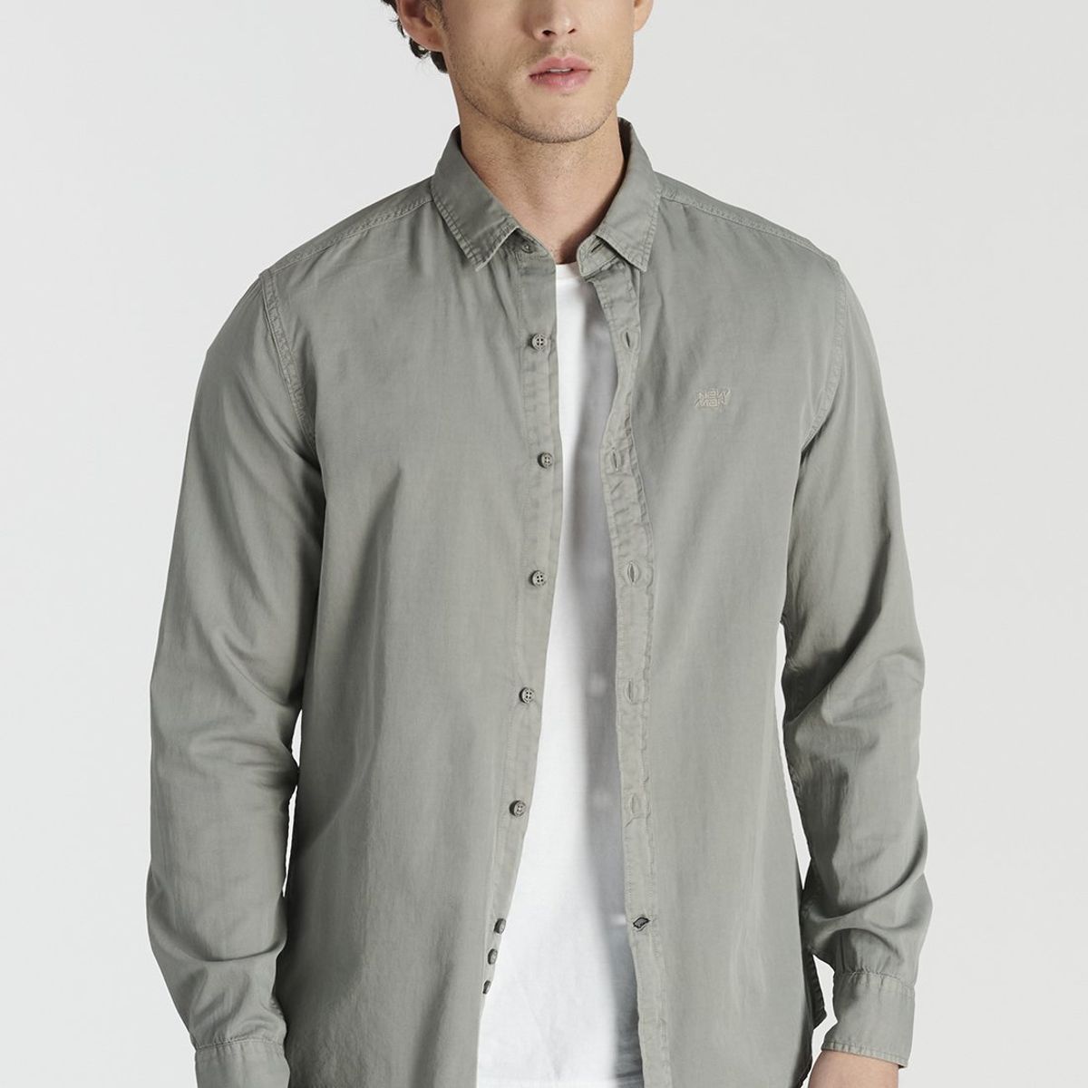 NEW MAN - Camisa Ely Avant-Garde Gris Newman