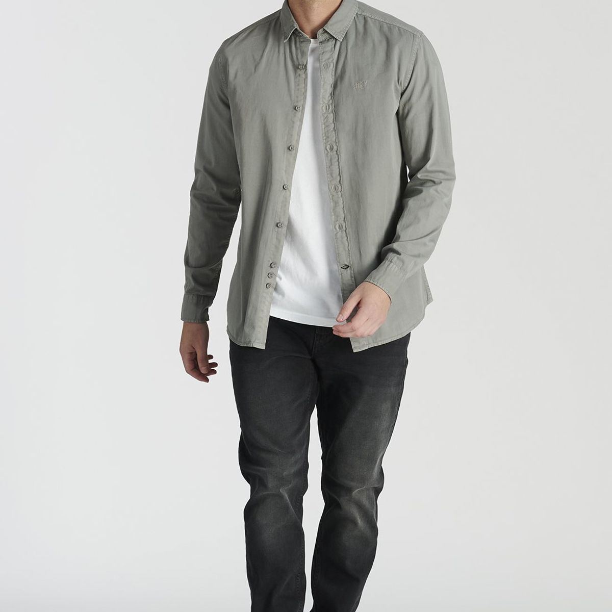 NEW MAN - Camisa Ely Avant-Garde Gris Newman