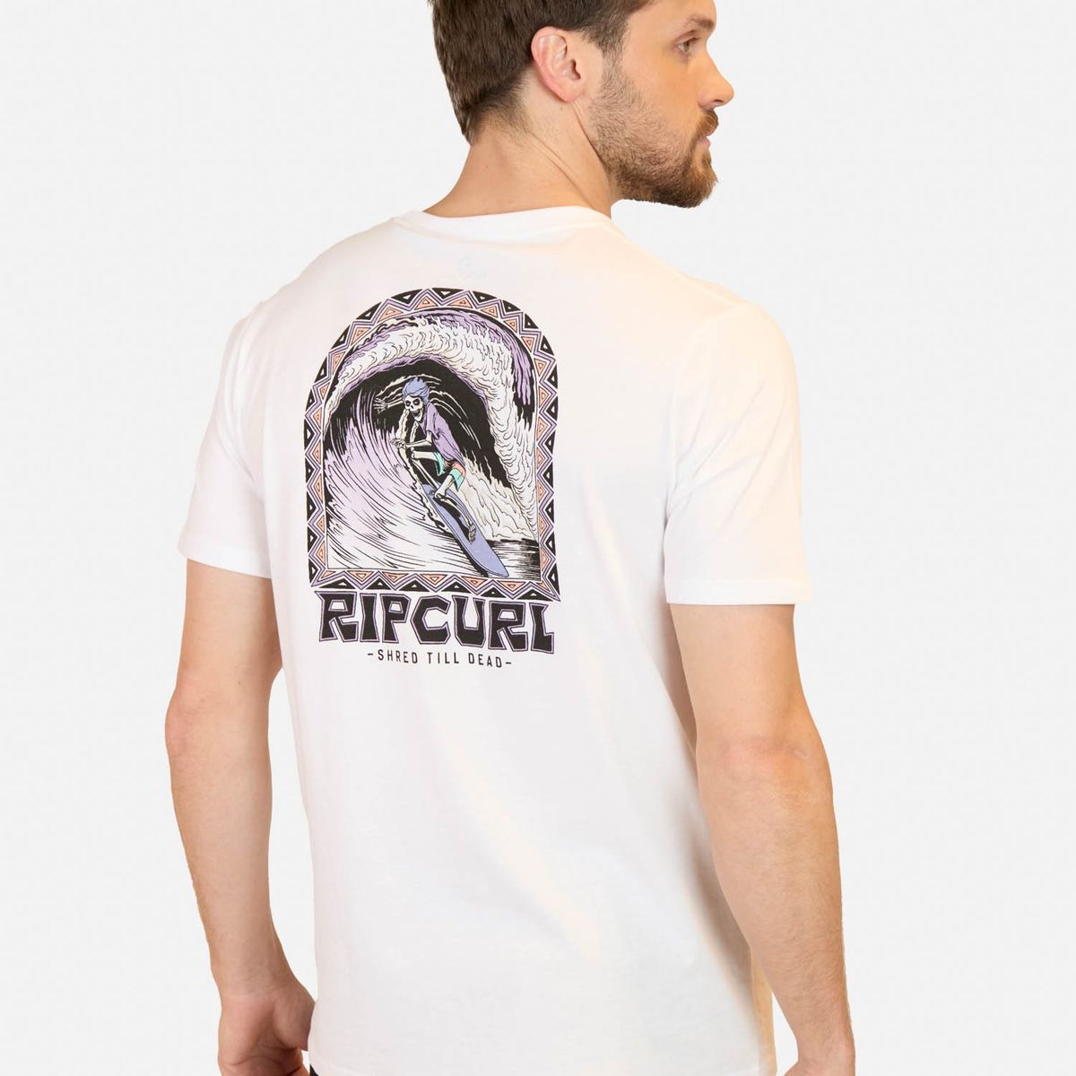 RIP CURL - Polera MC Shred till dead Blanco Hombre Rip Curl - Blanco