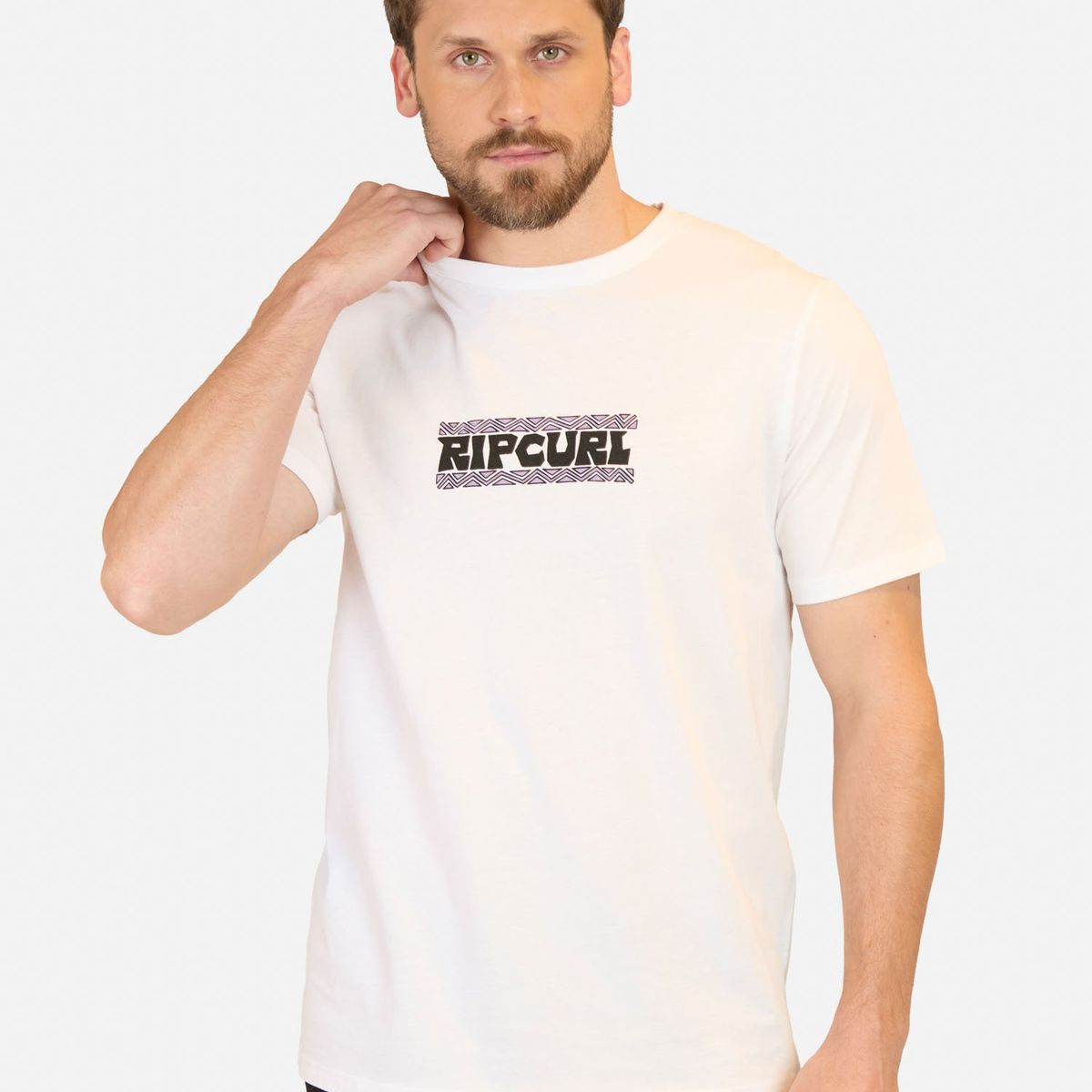 RIP CURL - Polera MC Shred till dead Blanco Hombre Rip Curl - Blanco