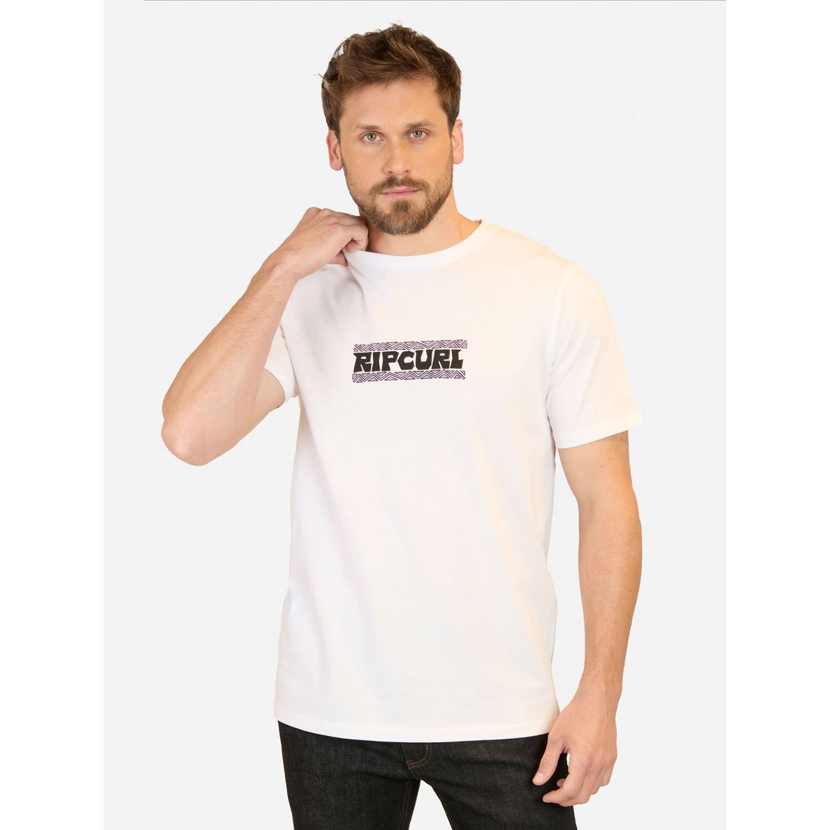 RIP CURL - Polera MC Shred till dead Blanco Hombre Rip Curl - Blanco