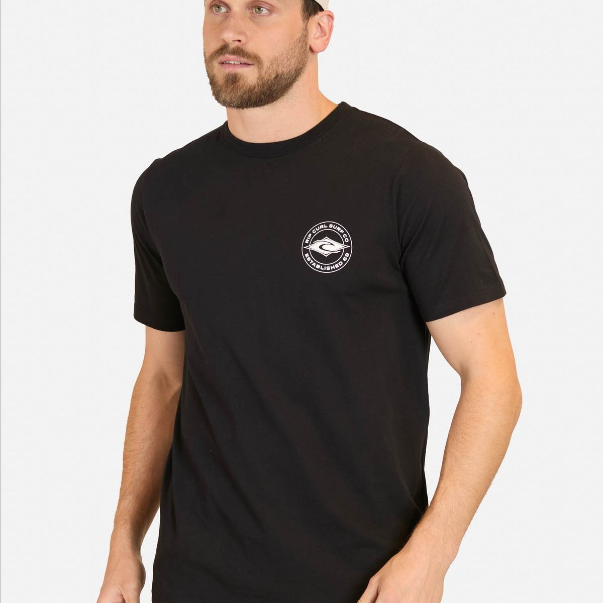 RIP CURL - Polera MC WaveGo Negro Hombre Rip Curl - Negro