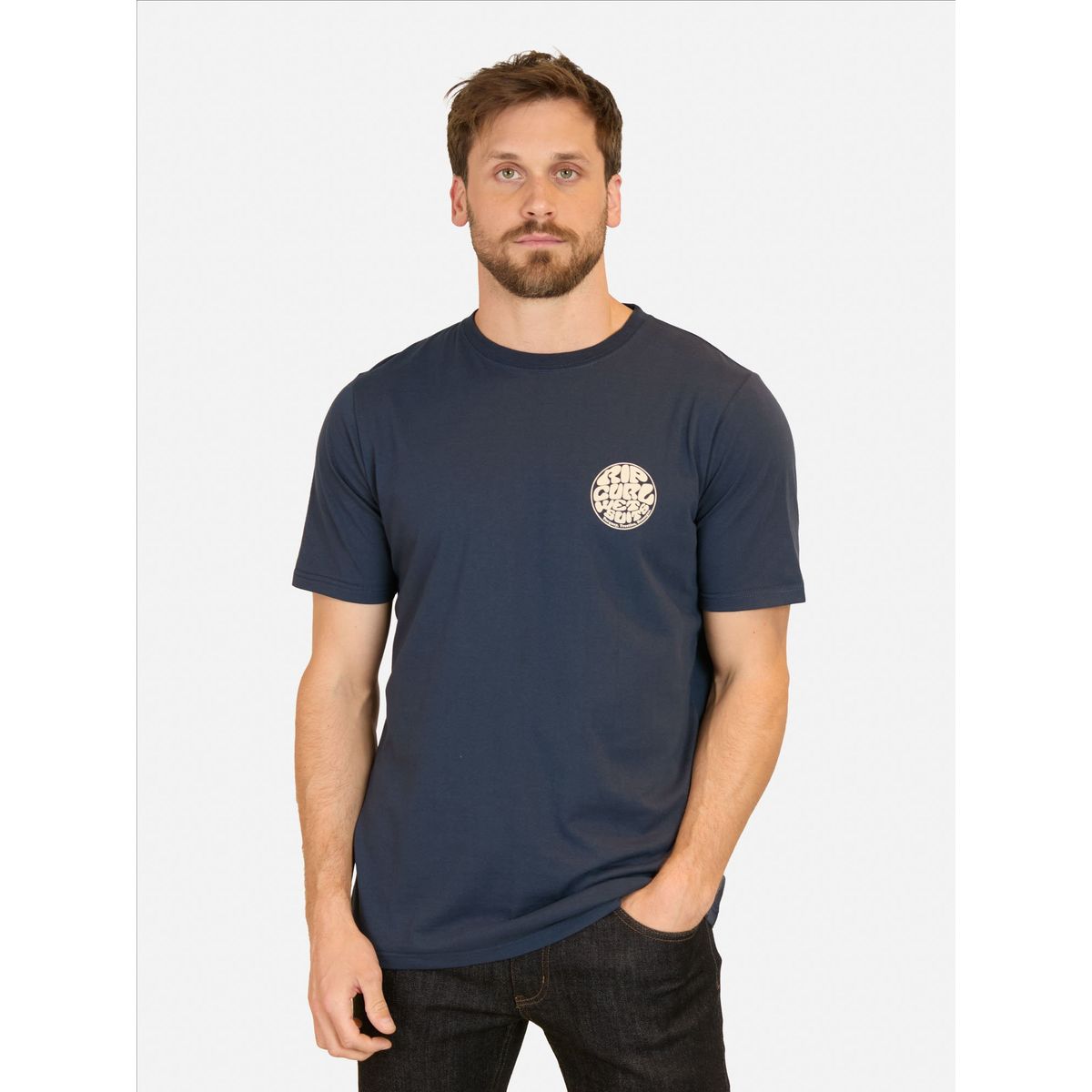 RIP CURL - Polera MC Wetsuits RC Azul Hombre Rip Curl - Azul