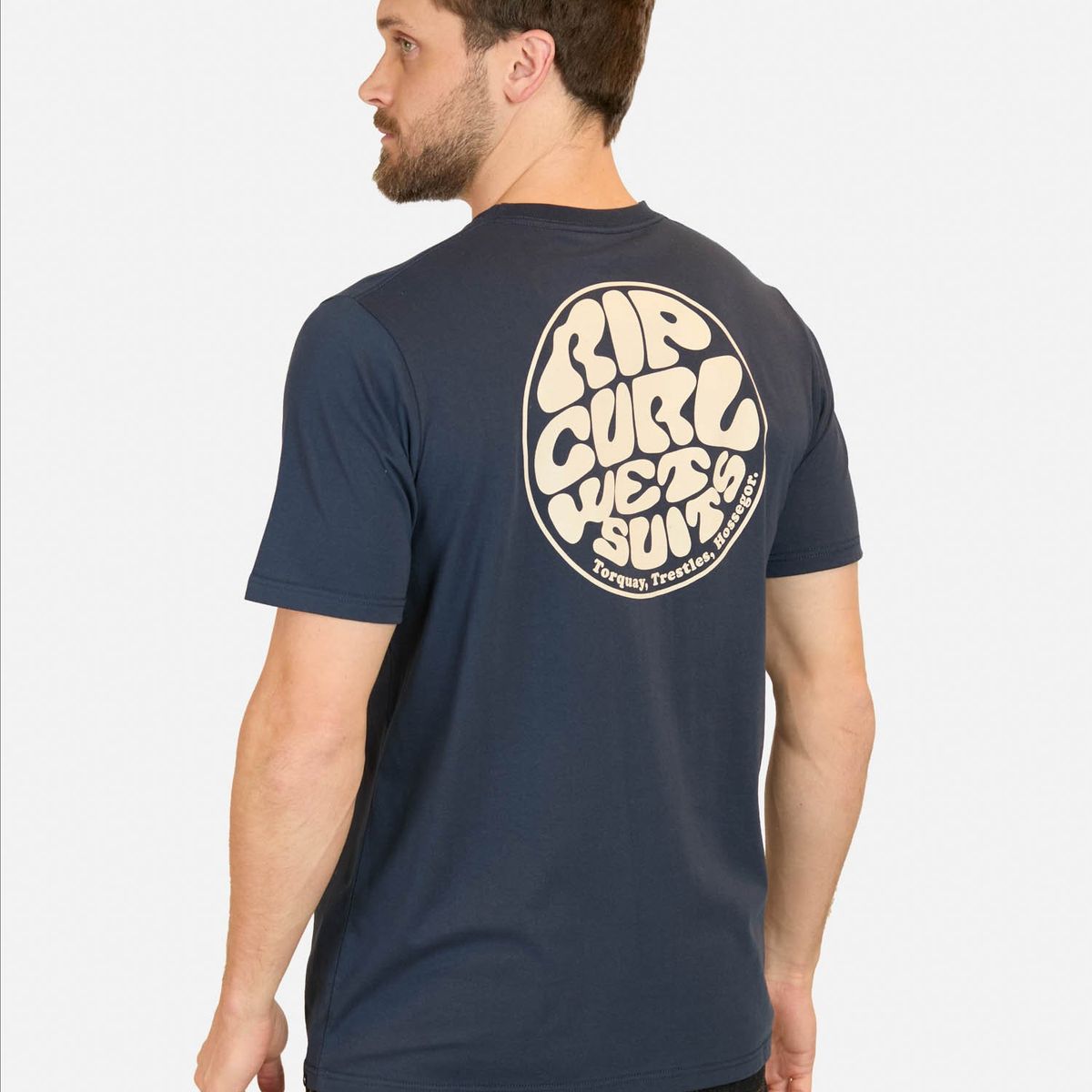 RIP CURL - Polera MC Wetsuits RC Azul Hombre Rip Curl - Azul