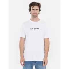 RIP CURL - Polera MC Search Excursions Blanco Hombre - Blanco
