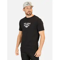 RIP CURL - Polera MC Lived the search Negro Hombre - Negro