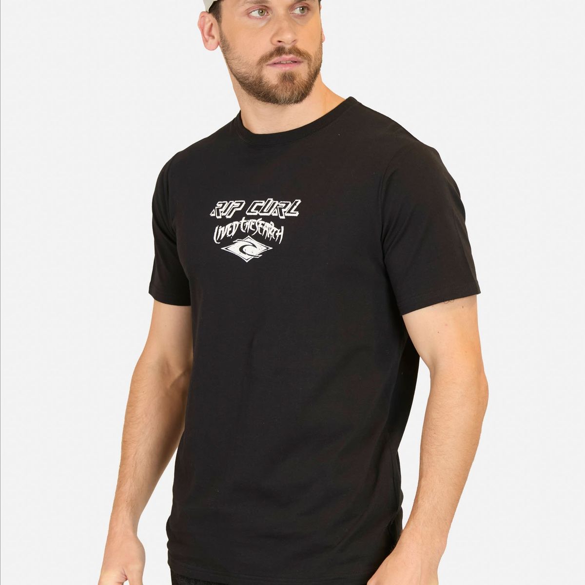 RIP CURL - Polera MC Lived the search Negro Hombre Rip Curl - Negro