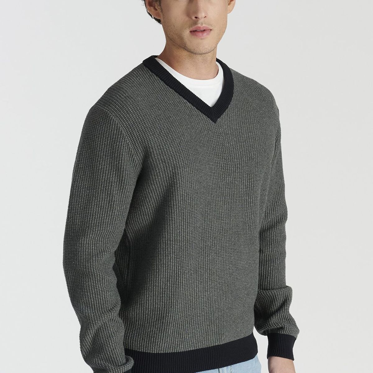 NEW MAN - Sweater Rioja Heritage Gris Newman