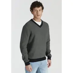 NEW MAN - Sweater Rioja Heritage Gris Newman