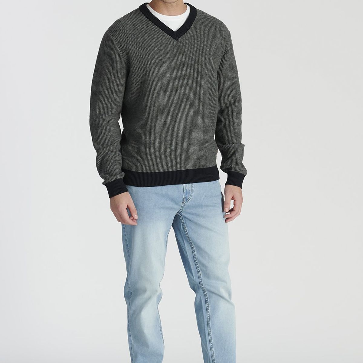 NEW MAN - Sweater Rioja Heritage Gris Newman