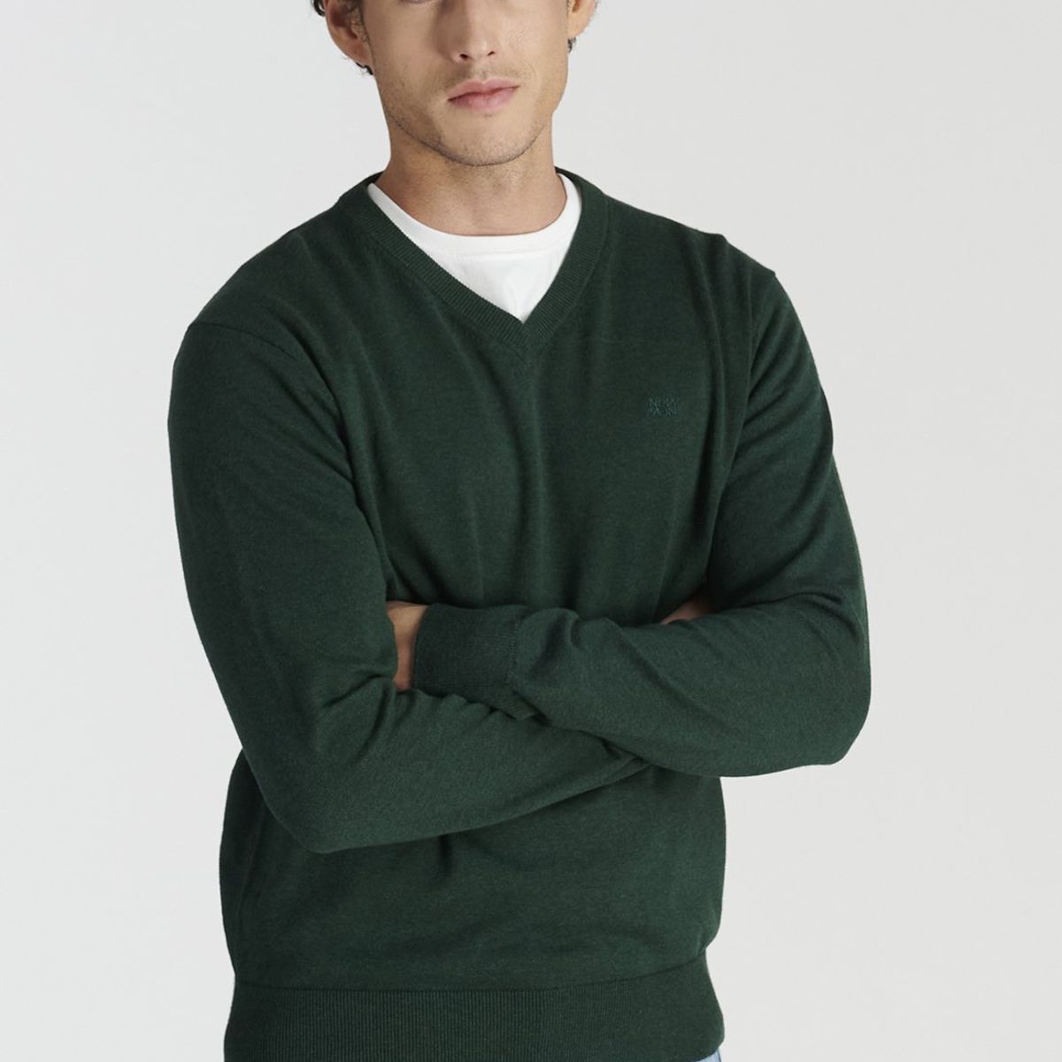 NEW MAN - Sweater Merida Heritage Verde Newman