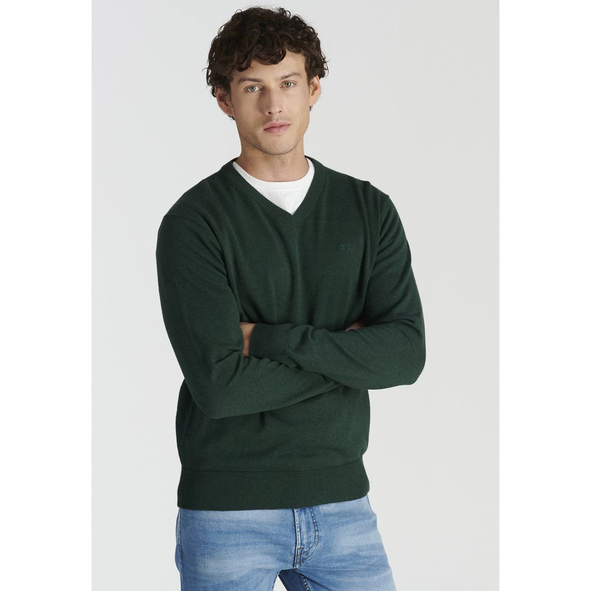 NEW MAN - Sweater Merida Heritage Verde Newman