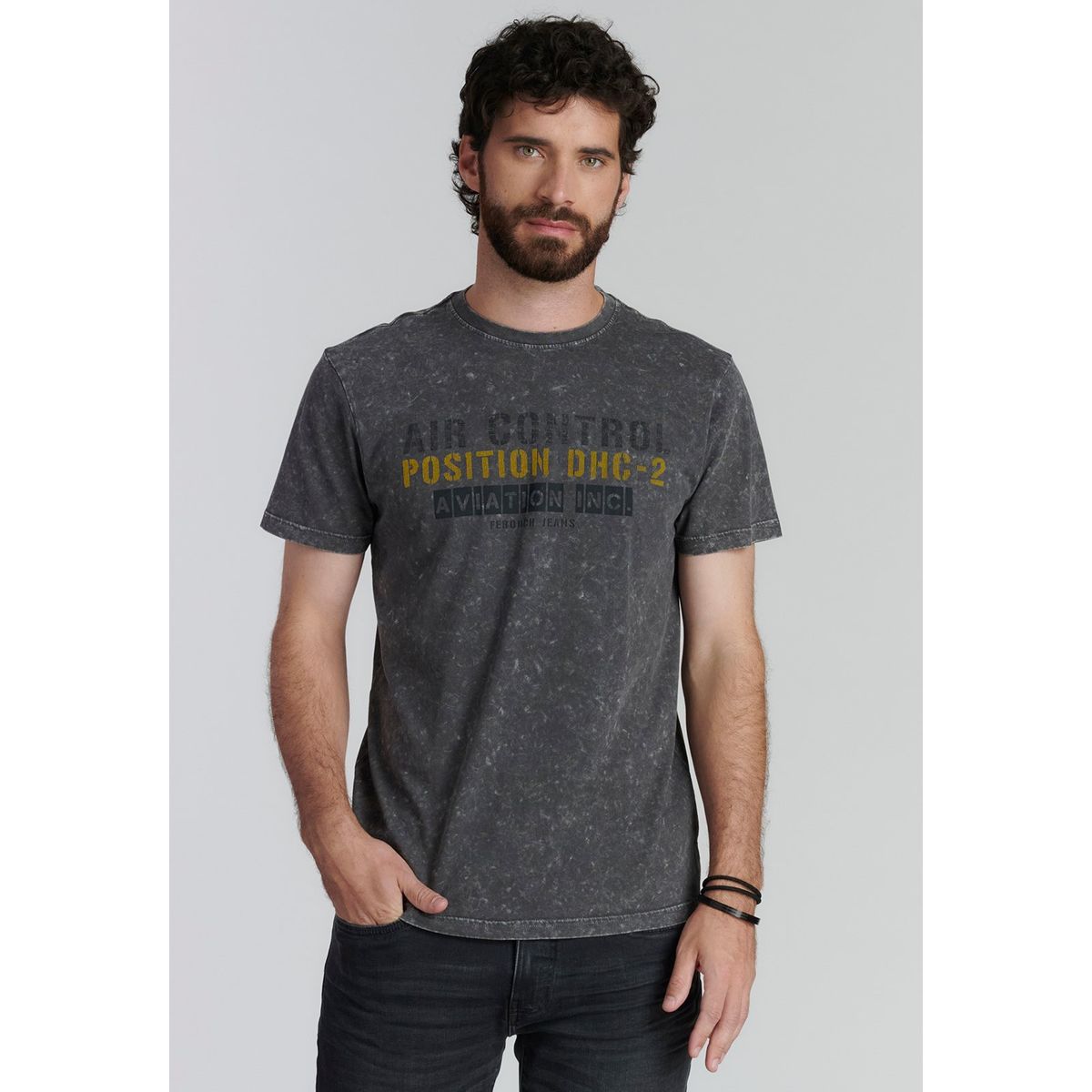 FEROUCH - Polera Brooklyn Fjs Gris Ferouch