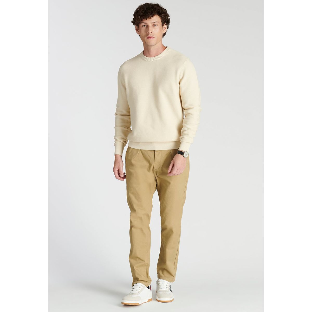 NEW MAN - Sweater Lugo Heritage Beige Newman