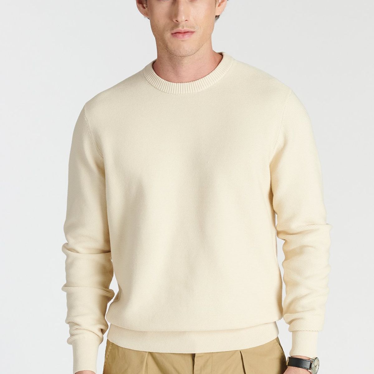 NEW MAN - Sweater Lugo Heritage Beige Newman