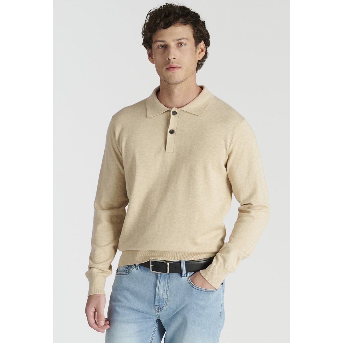 NEW MAN - Sweater Vigo Heritage Beige Newman