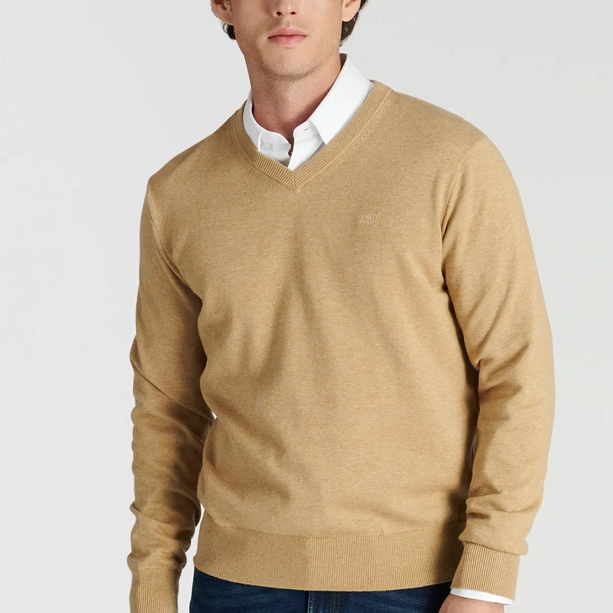 NEW MAN - Sweater Merida Heritage Beige Newman