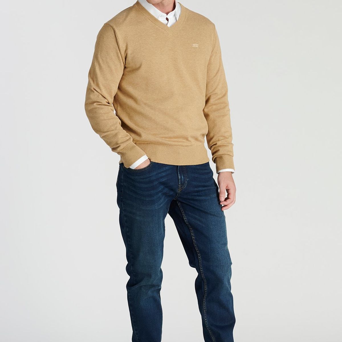 NEW MAN - Sweater Merida Heritage Beige Newman