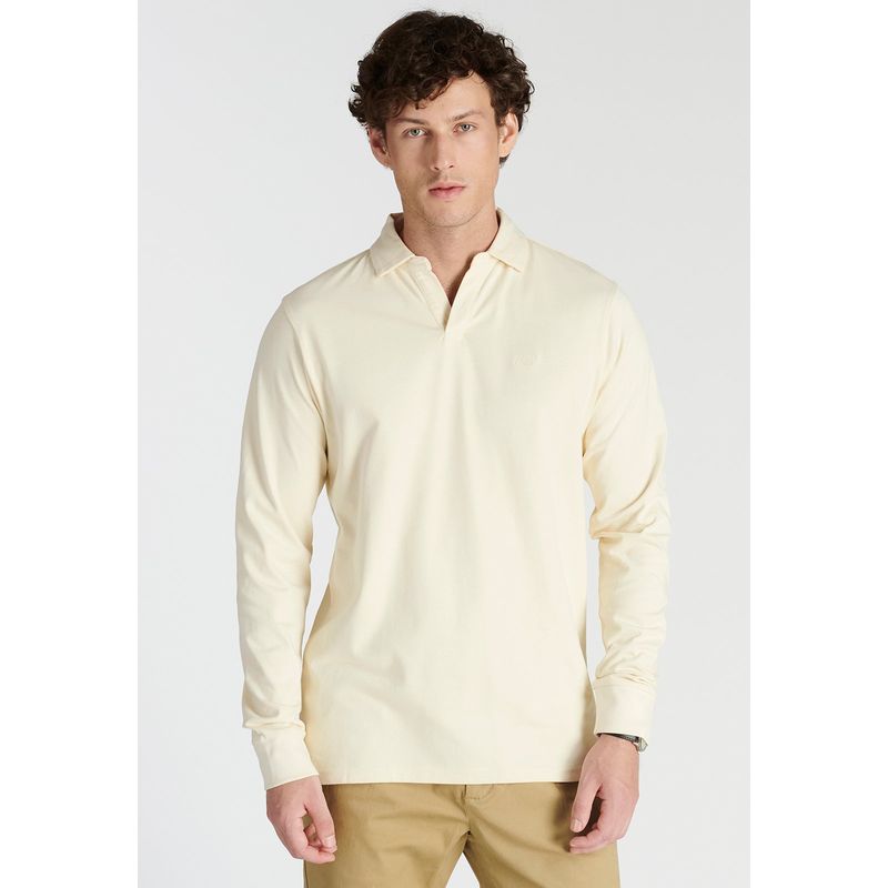 NEW MAN - Polera Polo Mallorca Heritage Beige Newman