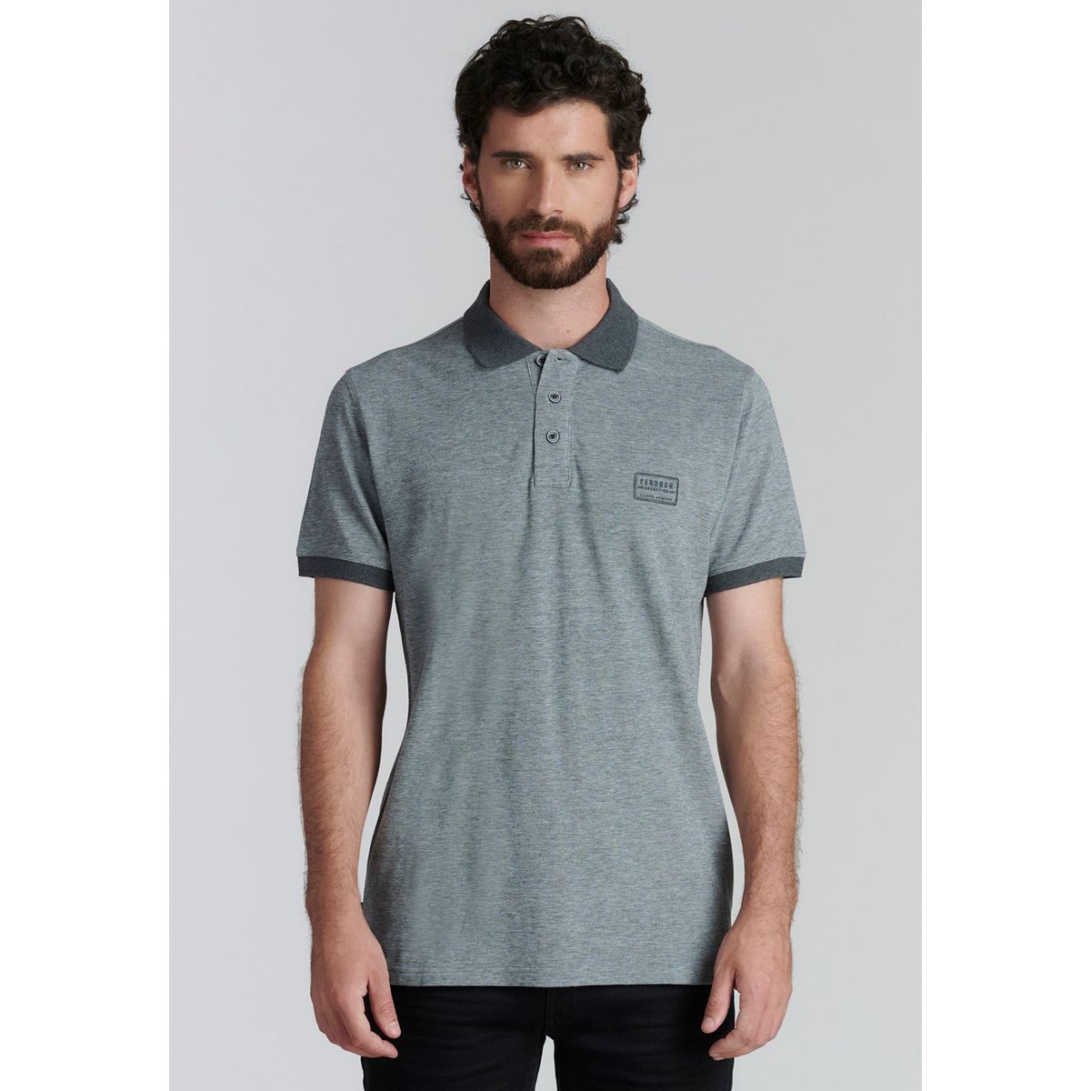 FEROUCH - Polera Baltimore Fr Gris Ferouch