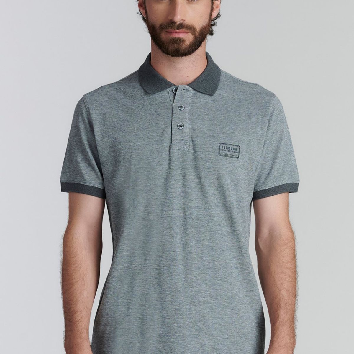 FEROUCH - Polera Baltimore Fr Gris Ferouch