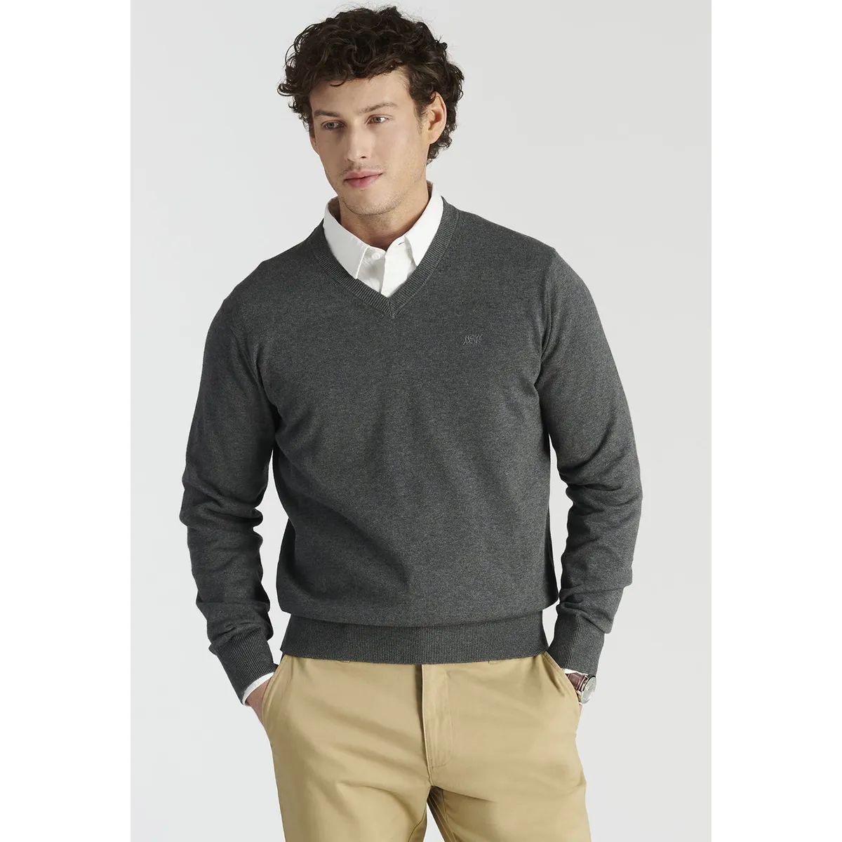 NEW MAN - Sweater Merida Heritage Gris Newman