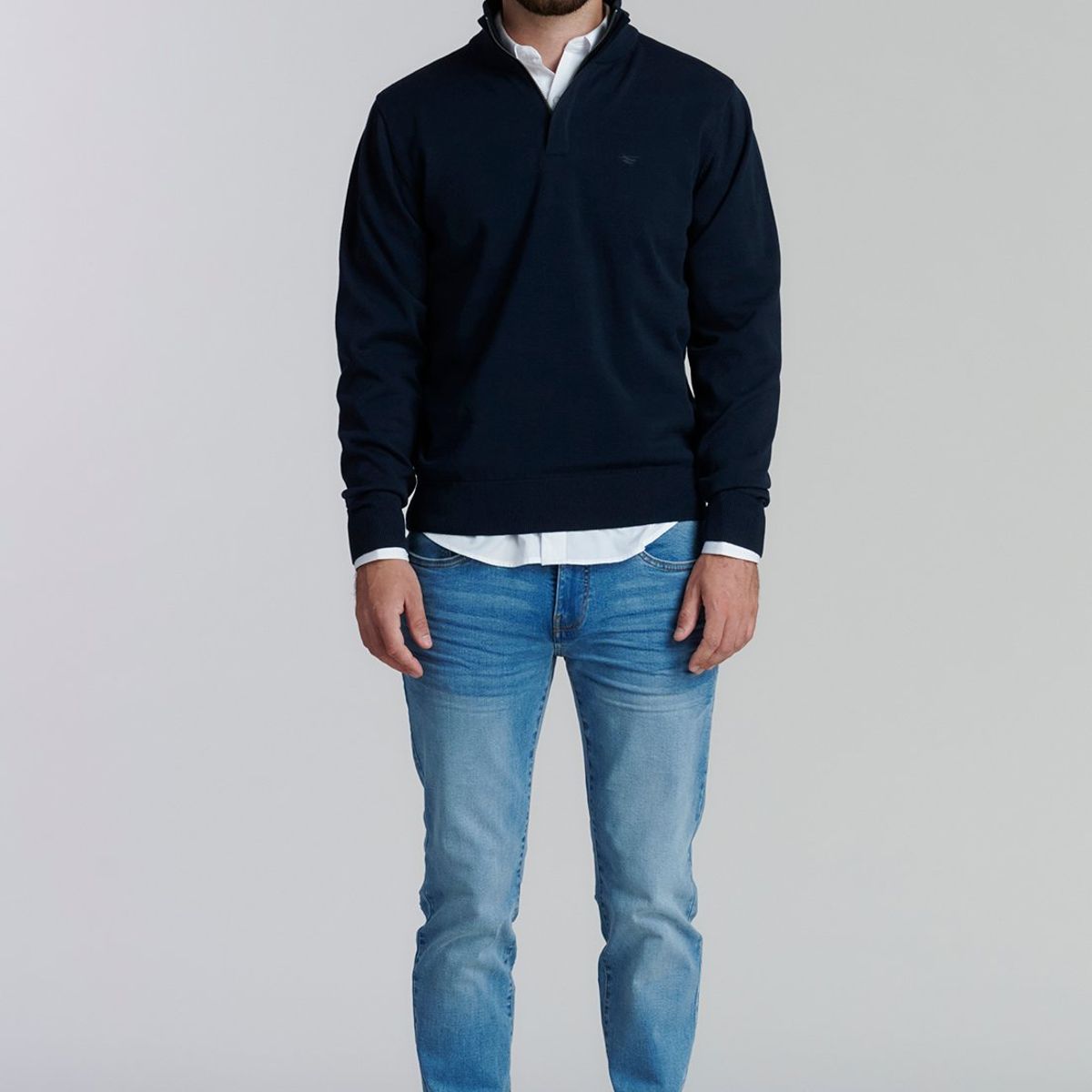 FEROUCH - Sweater Oklahoma F Business Azul Ferouch