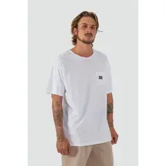 KAYA UNITE - Polera Hombre Woven Blanca