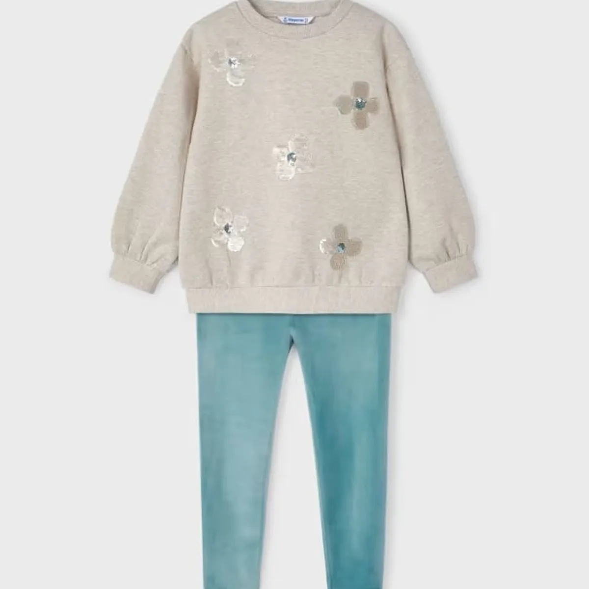 MAYORAL - Elegante Conjunto legging y sudadera lentejuelas niña