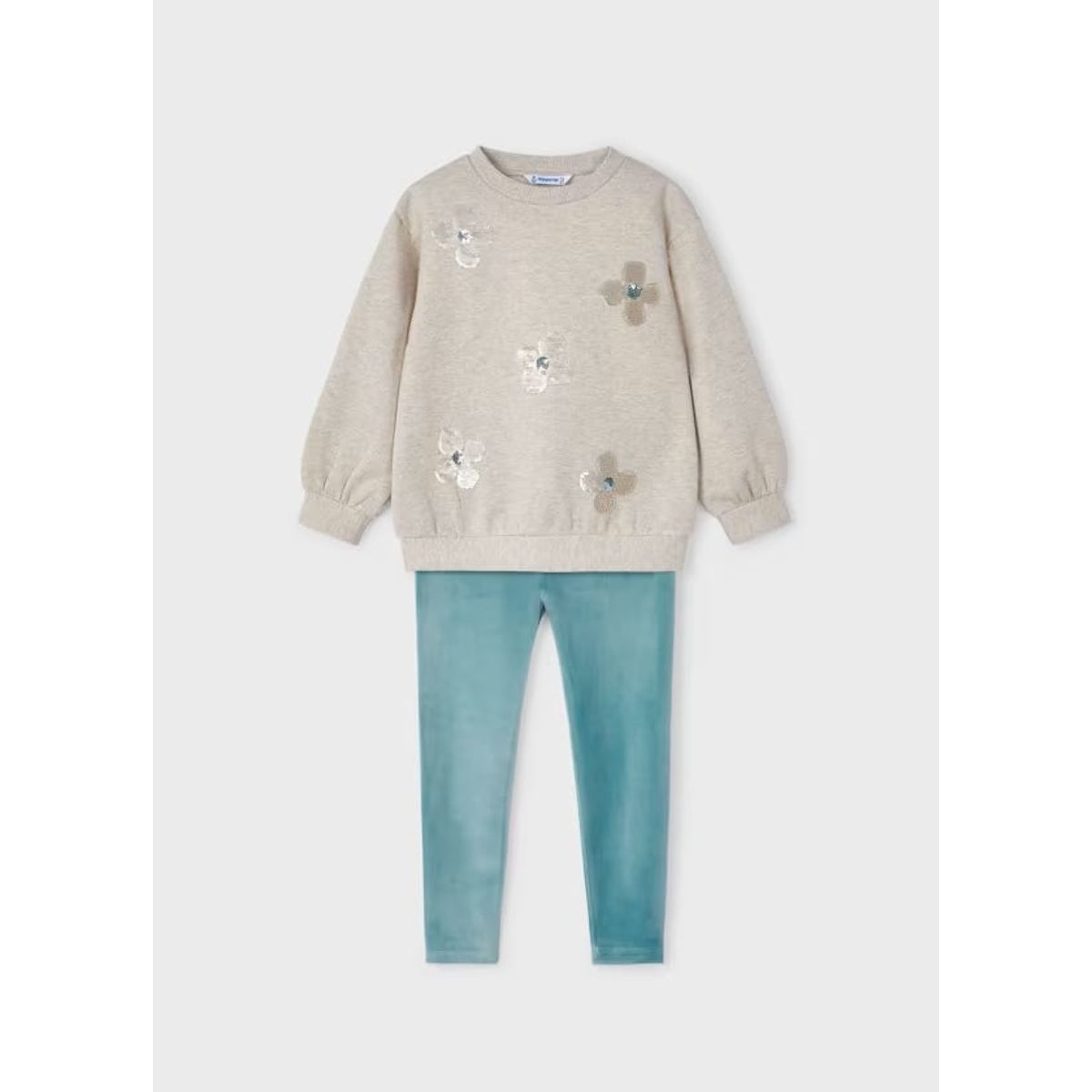 MAYORAL - Elegante Conjunto legging y sudadera lentejuelas niña