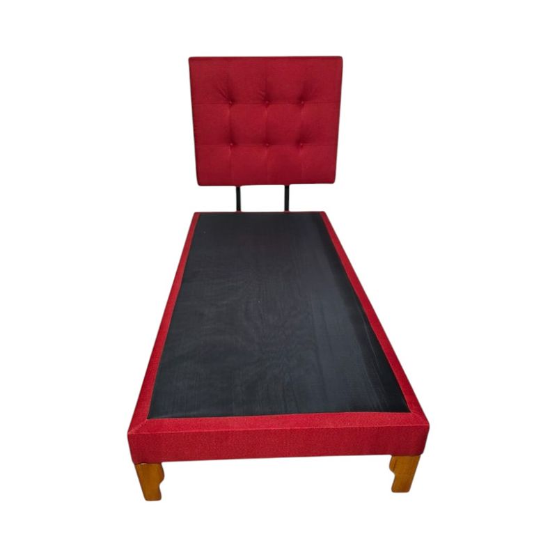 DISEÑOS VALESTRINI - CAMA PLAZA Y MEDIA LINO ROJO