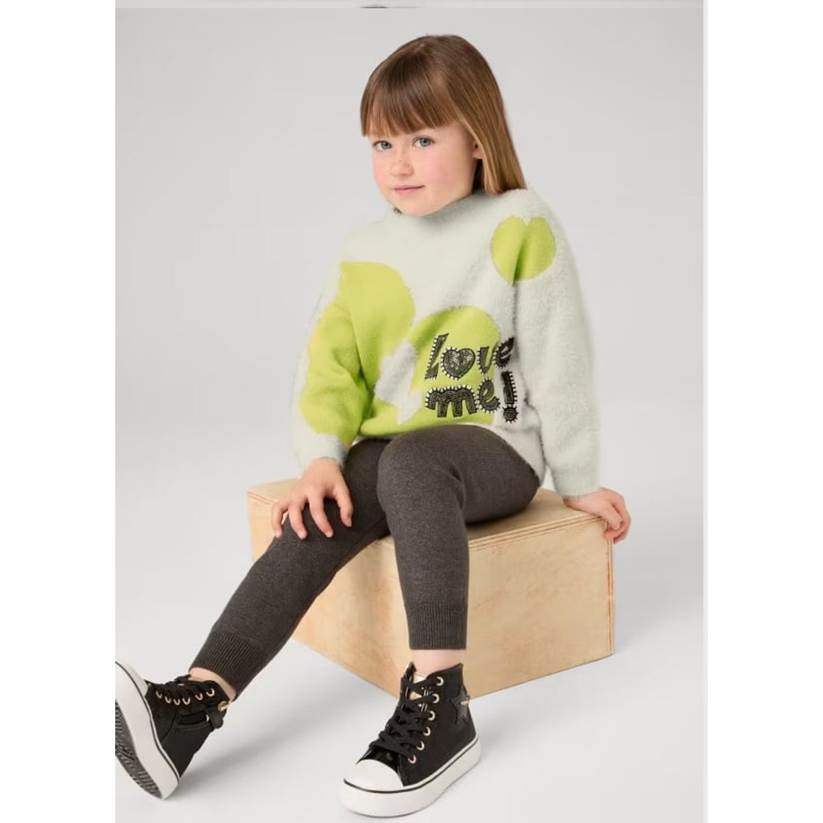 MAYORAL - Elegante Conjunto pantalón tricot y jersey niña