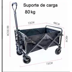 GENERICO - Carro de Compras Plegable soporta 70 kilos.