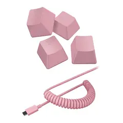 Razer USA - Razer PBT Keycap + Coiled Cable Color Rosado En