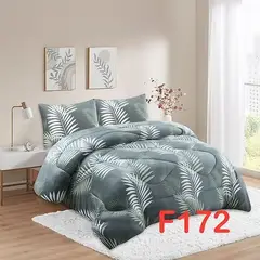 ANGELES DEL HOGAR - COBERTOR PLUSH CON CHIPORRO PLAZA Y MEDIA GRIS