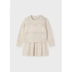 MAYORAL - Elegante Conjunto falda y jersey tricot niña