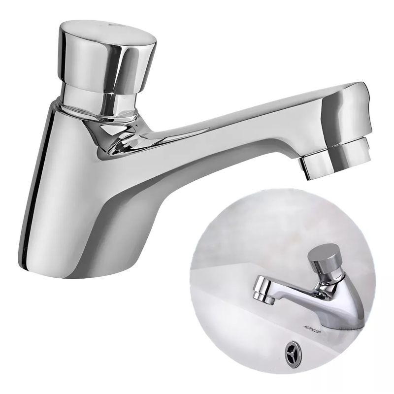 MUNDO MAGIA - Llave Temporizada Lavamanos Lavatorio Cromada