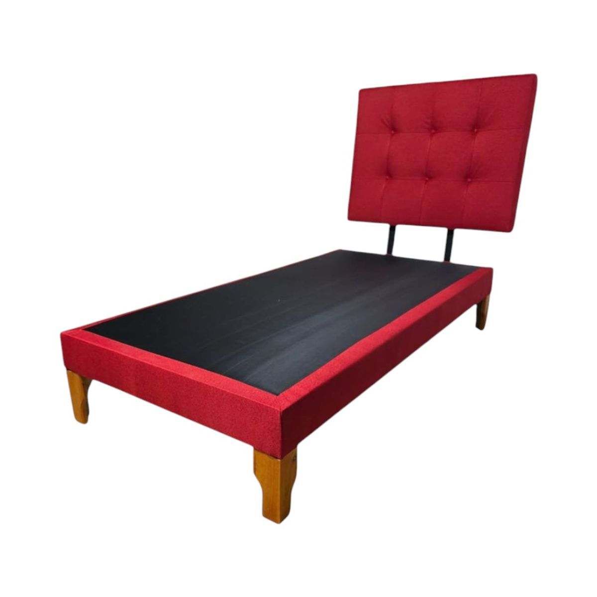 DISEÑOS VALESTRINI - CAMA DE PLAZA LINO ROJO