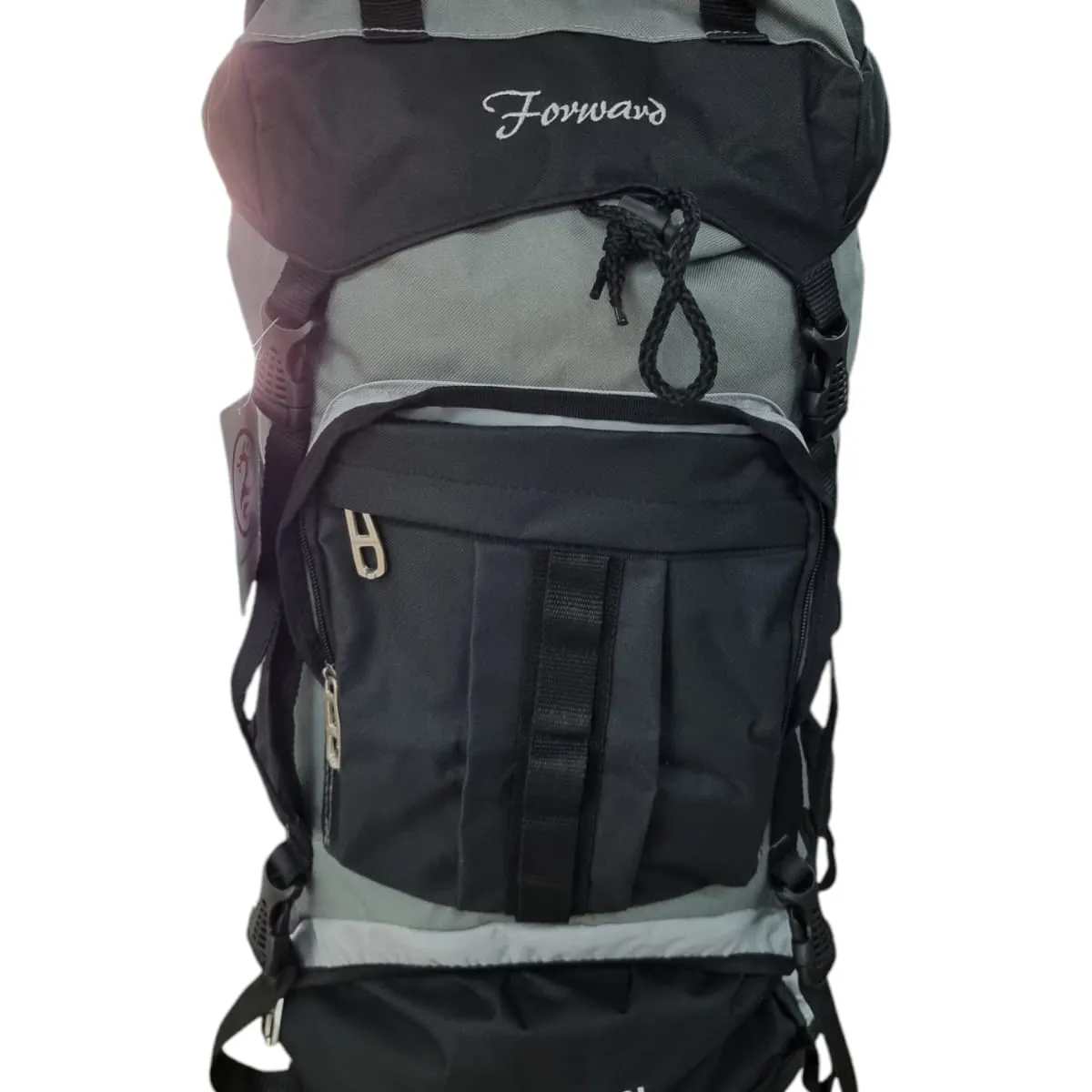 PERFECT CHOICE - MOCHILA 80 LITROS 65x40x20 cm NEGRO CON GRIS 2