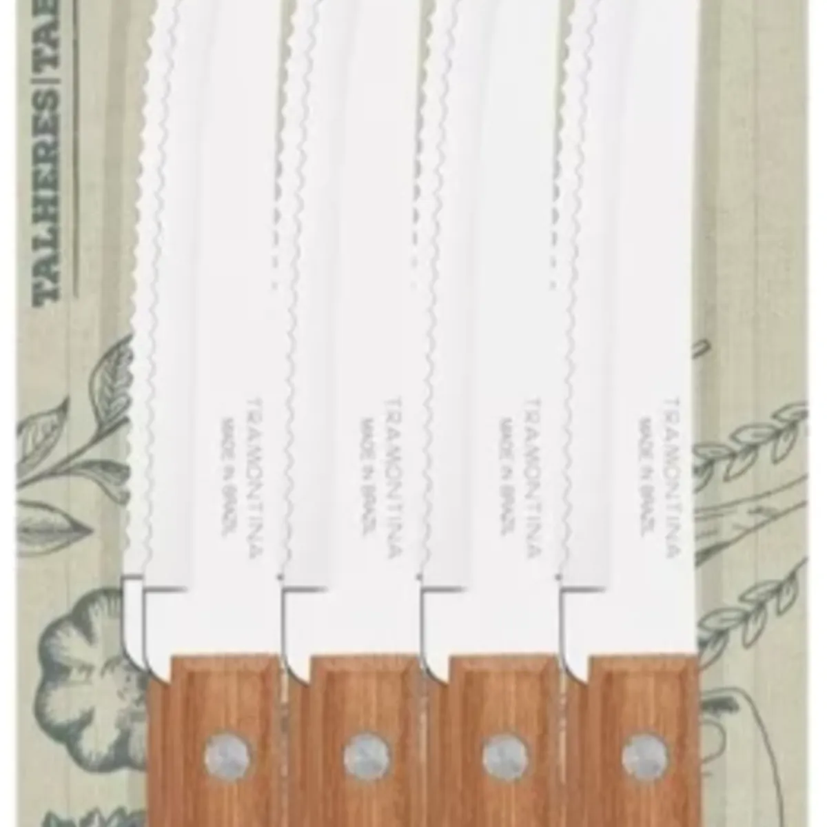 TRAMONTINA - Pack Cuchillo X12 Tramontina Dynamic Acero Mango Madera