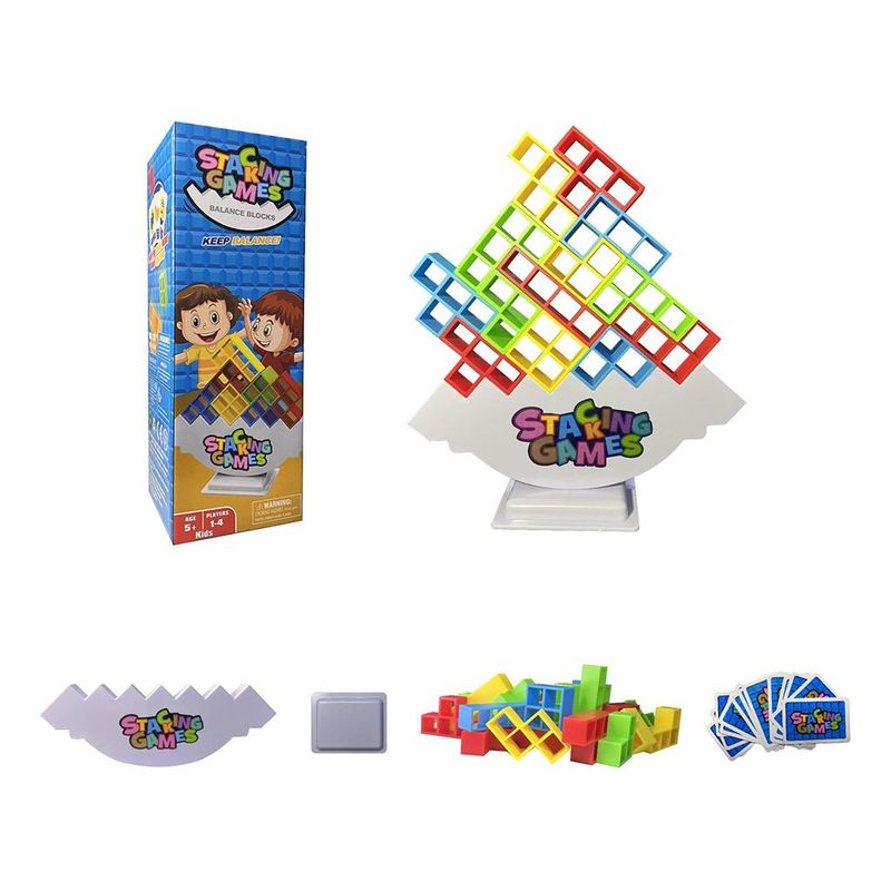 GENERICO - Juego de Bloques de Equilibrio Creativo Multicolor para Niños